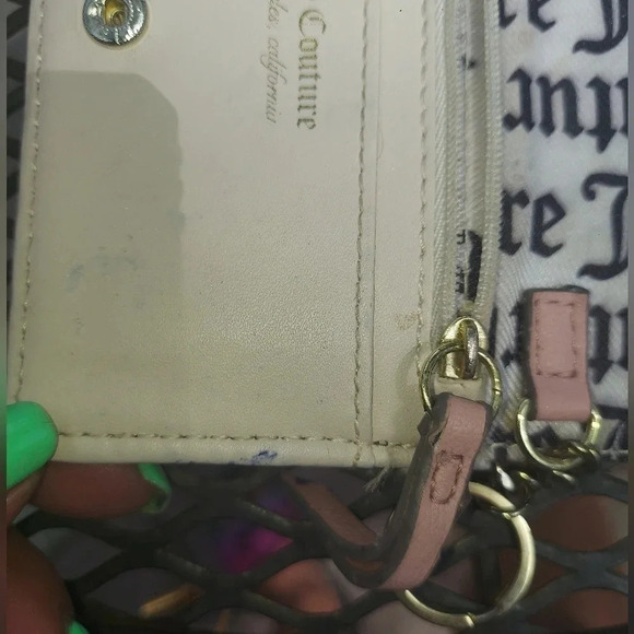 Juicy Couture Card Holder Wallet Key Chslain Key Ring - Picture 4 of 8